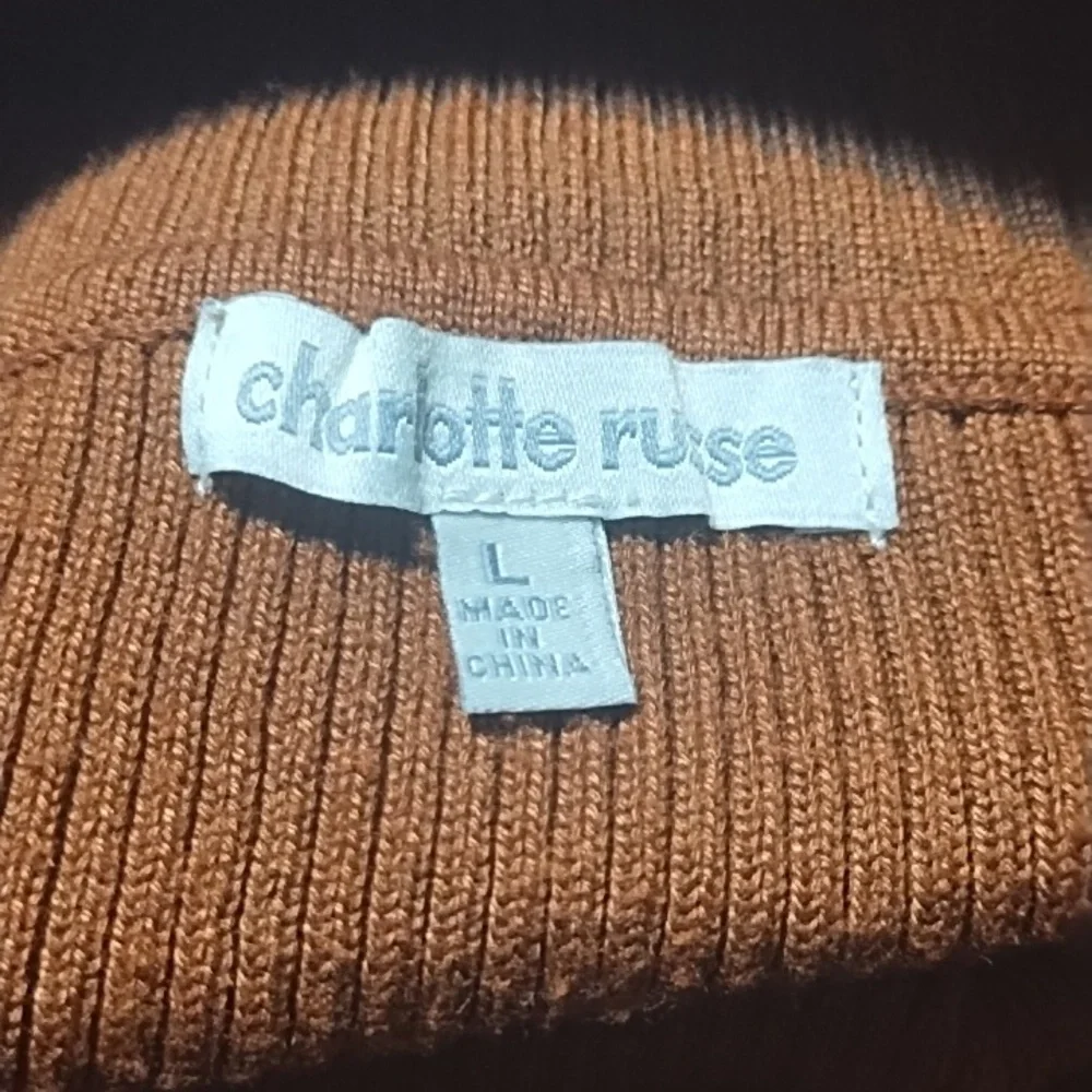 Charlotte Russe Warm Brown Knit Sweater - Picture 3 of 3